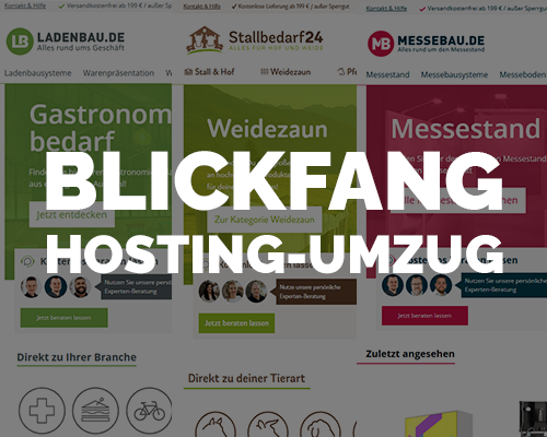 Blickfang: Hosting-Wechsel