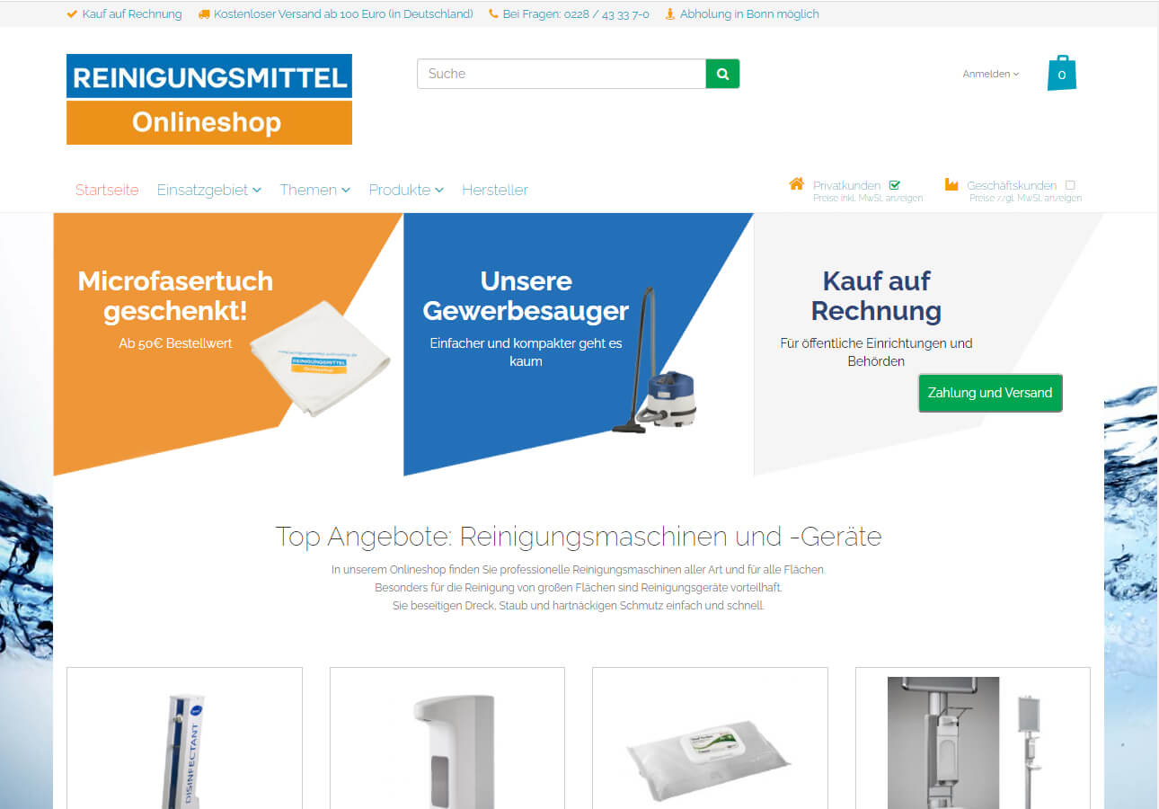 Reinigungsmittel Onlineshop