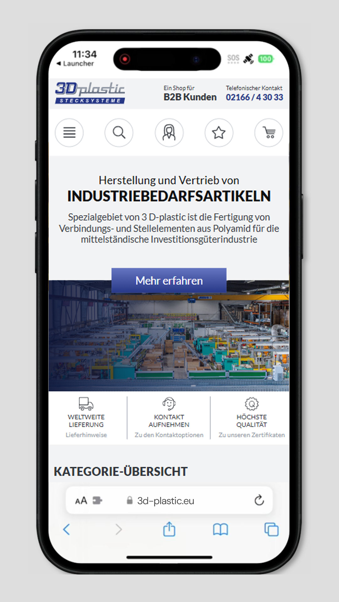 Mobile Vorschau der Referenz 3 D-plastic Onlineshop