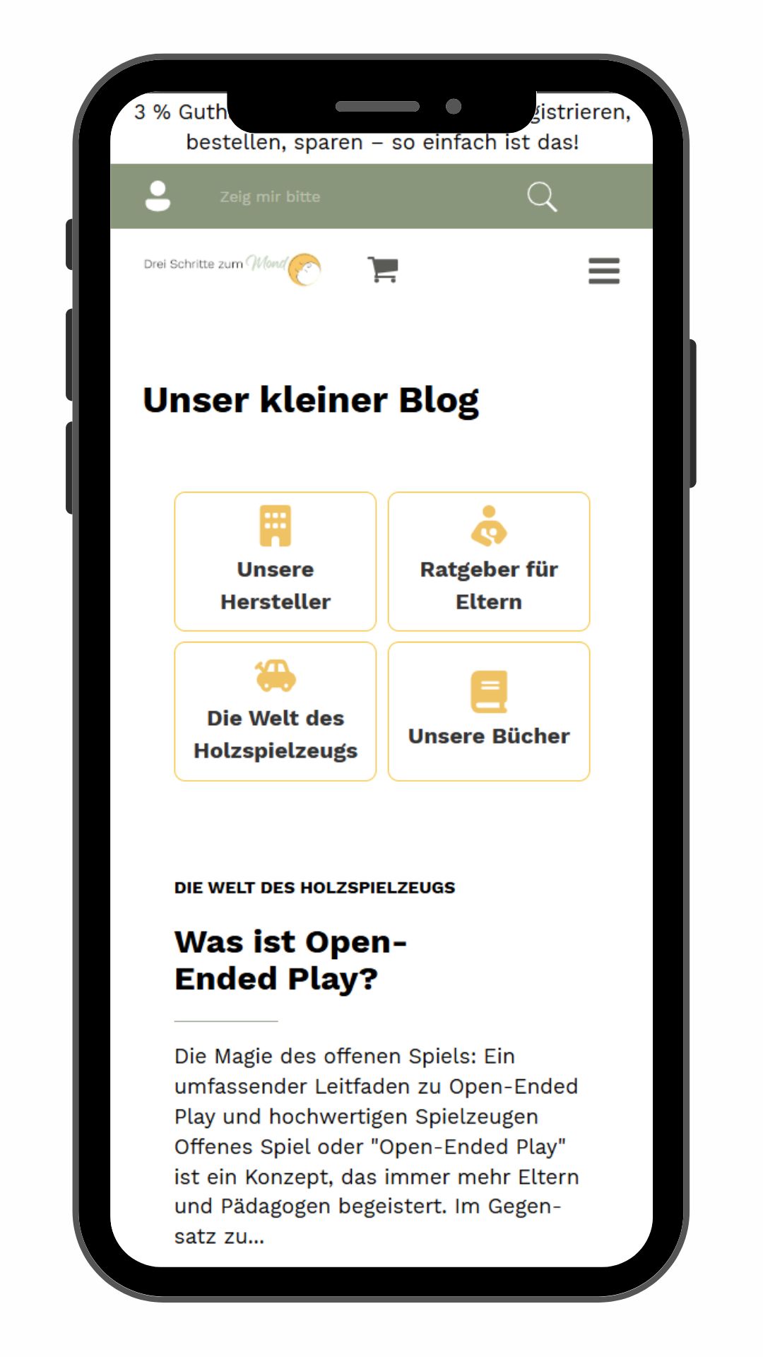 Mobile Vorschau von Drei Schritte zum Mond