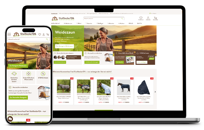 Mockup von unsere Kunden Stallbedarf24