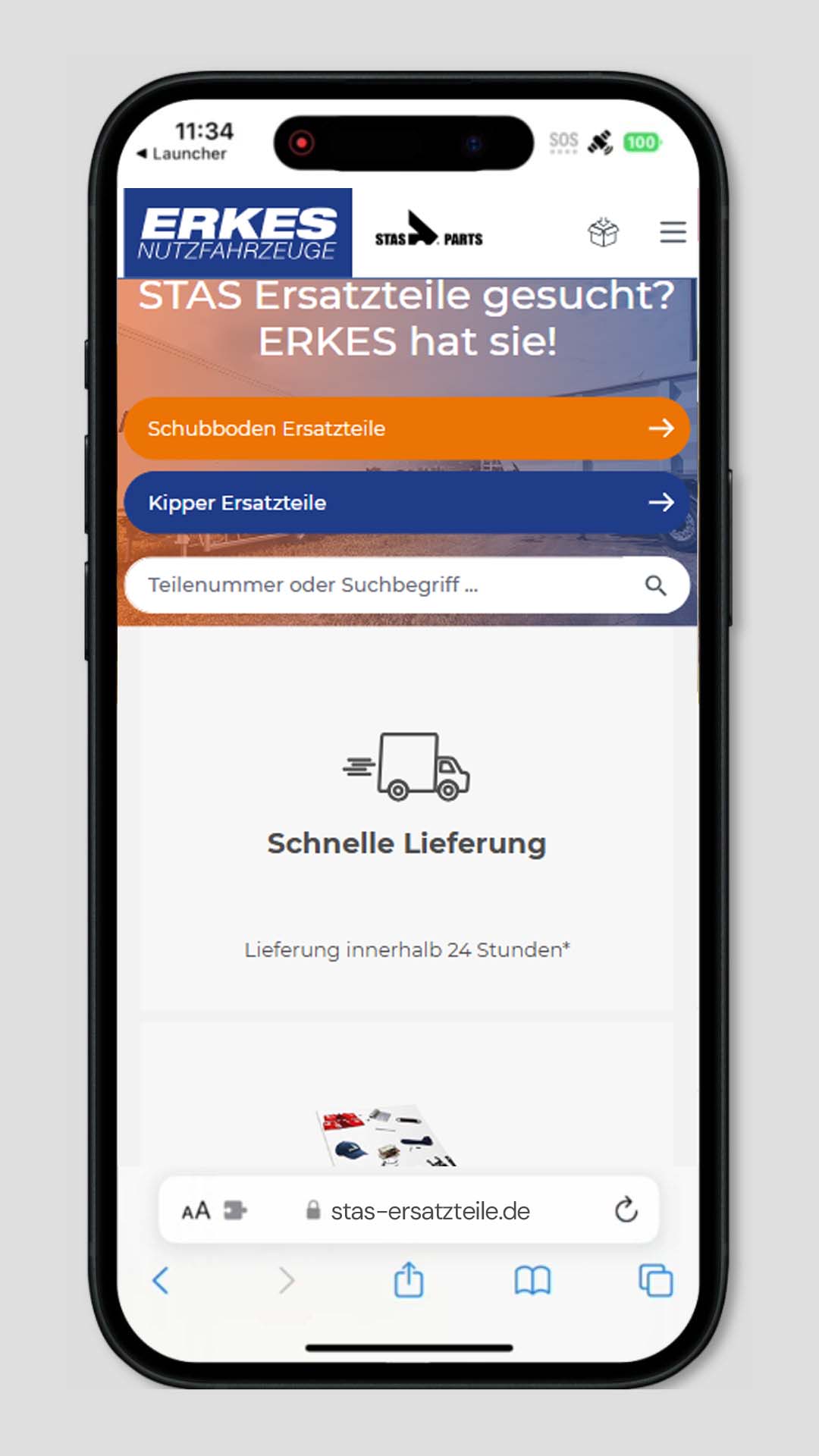 Mobile Vorschau der Referenz Stas Ersatzteile Onlineshop