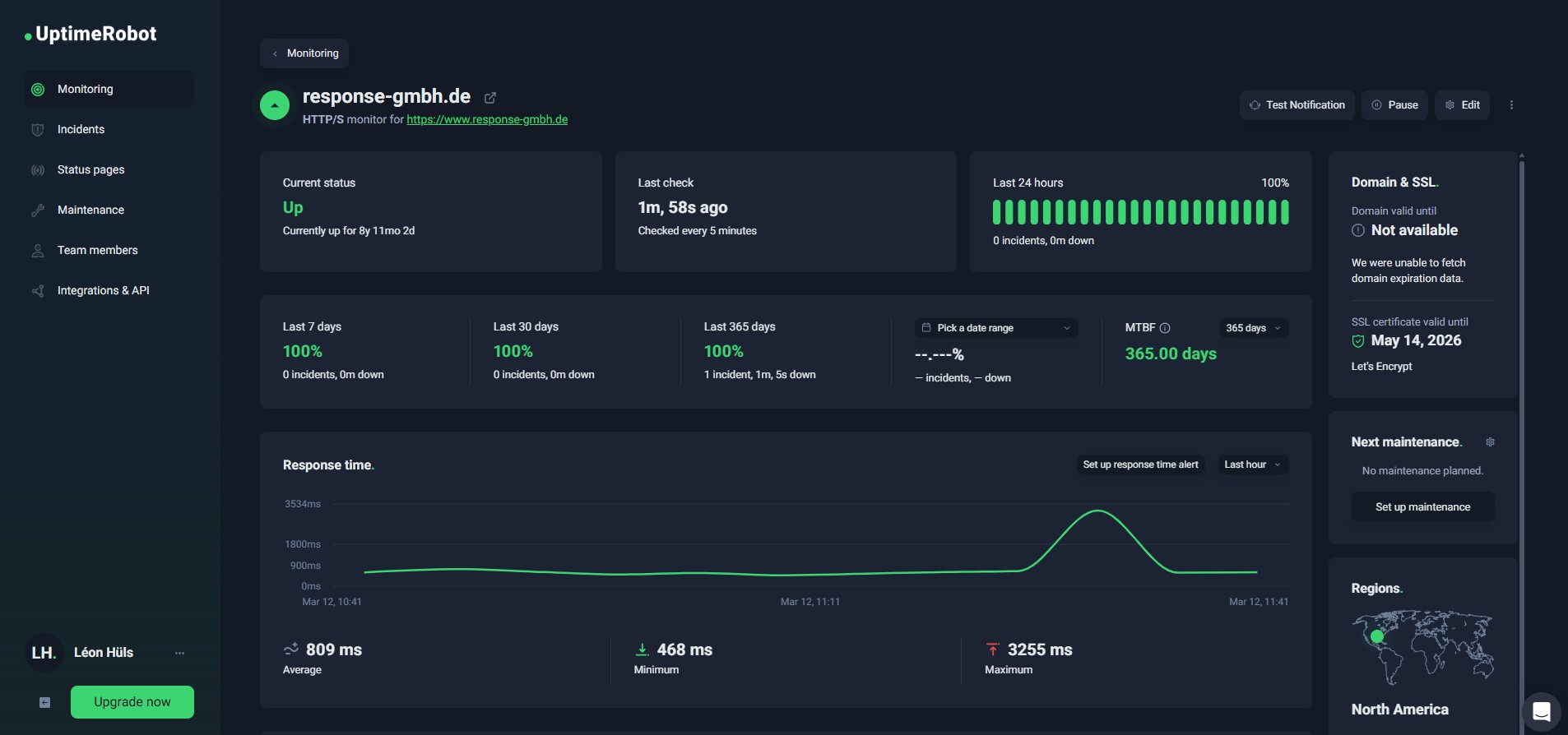 Performance Dashboard von RESPONSE mit wichtigen Kennzahlen zu Shop, Marketing, Conversion, Performance und Technik
